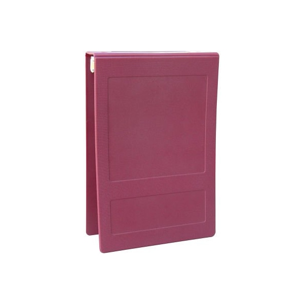 Omnimed 2" Antimicrobial Binder, 3-Ring, Top Open, Holds 375 Sheets, Burgundy